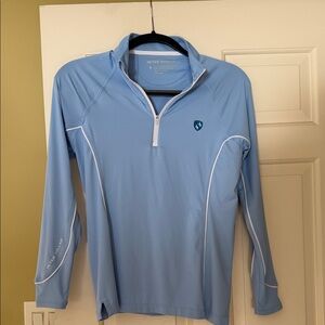 Peter Millar Sky Blue Quarter-Zip Pullover